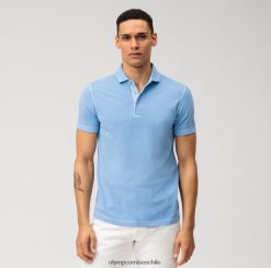 ajuste casual del cuerpo del nivel cinco, polo, azul claro OLYMP ropa 82622D2168
