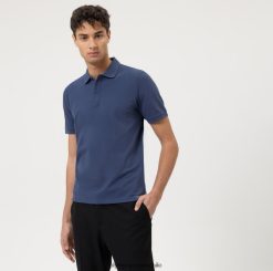 ajuste casual del cuerpo del nivel cinco, polo, índigo OLYMP ropa 82622D2158