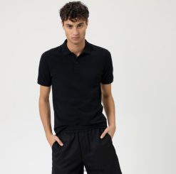 ajuste casual del cuerpo del nivel cinco, polo, negro OLYMP ropa 82622D2164