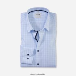 ajuste corporal de nivel cinco, camisa business, debajo de los botones, azul OLYMP ropa 82622D757