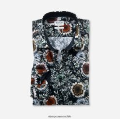 ajuste corporal de nivel cinco, camisa de negocios, kent moderno, marina OLYMP ropa 82622D646