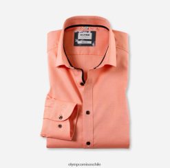 ajuste corporal de nivel cinco, camisa de negocios, kent moderno, naranja OLYMP ropa 82622D590
