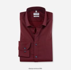 ajuste corporal de nivel cinco, camisa de negocios, kent moderno, rojo OLYMP ropa 82622D763