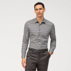 ajuste corporal de nivel cinco, camisa de negocios, nueva york kent, oliva OLYMP ropa 82622D583