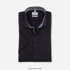 ajuste corporal nivel cinco, camisa business, kent moderno, negro OLYMP ropa 82622D718