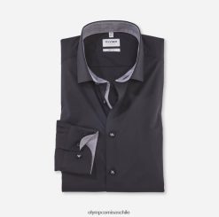 ajuste corporal nivel cinco, camisa business, kent moderno, negro OLYMP ropa 82622D744