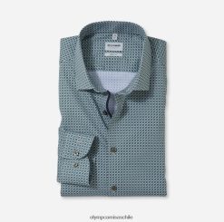 ajuste corporal nivel cinco, camisa business, kent moderno, oliva OLYMP ropa 82622D571