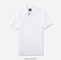 ajuste moderno casual, polo, blanco OLYMP ropa 82622D2076