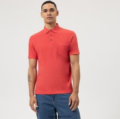 ajuste moderno casual, polo, rojo OLYMP ropa 82622D2124