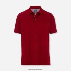 ajuste moderno casual, polo, rojo oscuro OLYMP ropa 82622D2071
