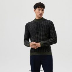 Body Fit de punto de nivel cinco, jersey con cuello alto, oliva OLYMP ropa 82622D1858