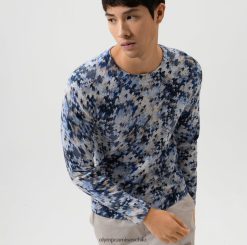 Body Fit de punto de nivel cinco, jersey con cuello redondo, marino OLYMP ropa 82622D1748