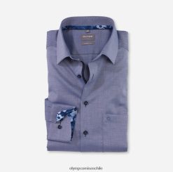 Camisa de vestir Luxor Comfort Fit, New Kent, Marine OLYMP ropa 82622D1476