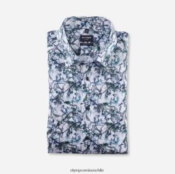 Camisa de vestir Luxor Modern Fit, con botones, color aguamarina OLYMP ropa 82622D1082