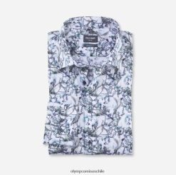 Camisa de vestir Luxor Modern Fit, con botones, color aguamarina OLYMP ropa 82622D1118