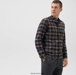 Camisa informal elegante de nivel cinco, camisa informal, cuello alto, caramelo OLYMP ropa 82622D1960