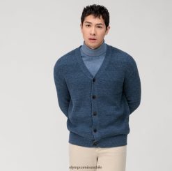 cárdigan de punto casual, azul humo OLYMP ropa 82622D1934