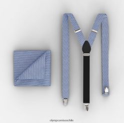 conjunto de tirantes / conjunto de pañuelo de bolsillo bleu OLYMP accesorios 82622D2639