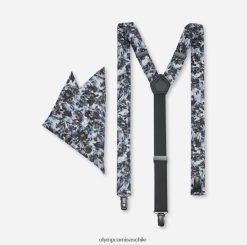 conjunto de tirantes / conjunto de pañuelo de bolsillo bleu OLYMP accesorios 82622D2659