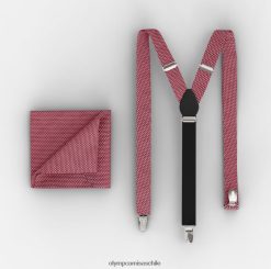 conjunto de tirantes / conjunto de pañuelo de bolsillo naranja OLYMP accesorios 82622D2650