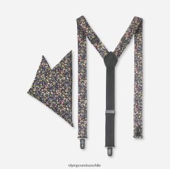 conjunto de tirantes / pañuelo de bolsillo verde oliva OLYMP accesorios 82622D2651