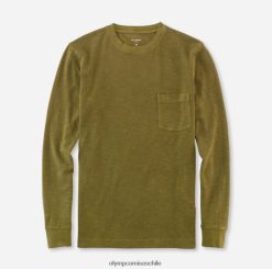 corte moderno e informal, camiseta, verde oliva OLYMP ropa 82622D1998