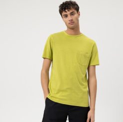 corte moderno e informal, camiseta, verde OLYMP ropa 82622D2026