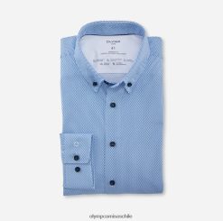 luxor 24/7 modern fit, camisa business, con botones, azul OLYMP ropa 82622D1104