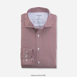 luxor 24/7 modern fit, camisa business, kent, rojo OLYMP ropa 82622D1343