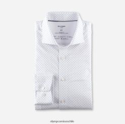 luxor 24/7 modern fit, camisa business, manga extra corta, kent, blanco OLYMP ropa 82622D1470
