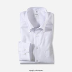 Luxor Comfort Fit, camisa business, con botones, blanco OLYMP ropa 82622D1678