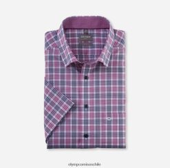 Luxor Comfort Fit, camisa business con botones, fucsia OLYMP ropa 82622D1523