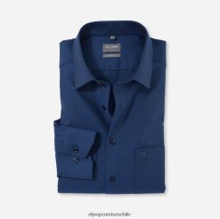 Luxor Comfort Fit, camisa business, New Kent, azul humo OLYMP ropa 82622D1579