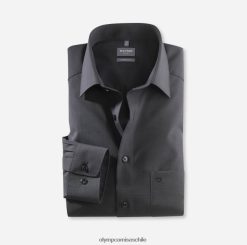 Luxor Comfort Fit, camisa business, New Kent, negro OLYMP ropa 82622D1690