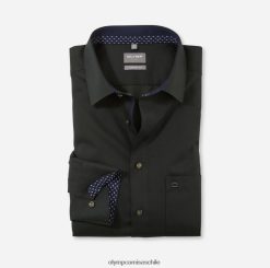 Luxor Comfort Fit, camisa business, New Kent, oliva OLYMP ropa 82622D1612