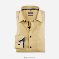 Luxor Comfort Fit, camisa de negocios, New Kent, amarillo OLYMP ropa 82622D1557