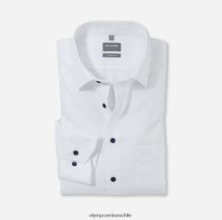 Luxor Comfort Fit, camisa de negocios, New Kent, blanco OLYMP ropa 82622D1517