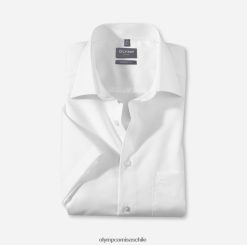 Luxor Comfort Fit, camisa de negocios, New Kent, blanco OLYMP ropa 82622D1691