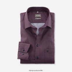 Luxor Comfort Fit, camisa de negocios, New Kent, rojo OLYMP ropa 82622D1575