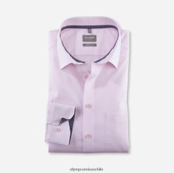 Luxor Comfort Fit, camisa de negocios, New Kent, rosa OLYMP ropa 82622D1648
