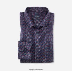 Luxor Modern Fit, camisa business con botones, rojo OLYMP ropa 82622D1355