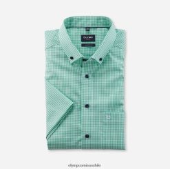 Luxor Modern Fit, camisa business con botones, verde claro OLYMP ropa 82622D1208