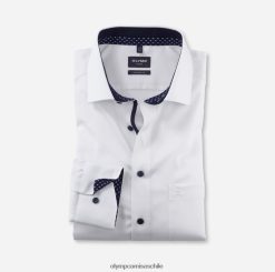 luxor modern fit, camisa business, manga larga extralarga, global kent, blanco OLYMP ropa 82622D1402