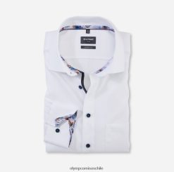 luxor modern fit, camisa business, manga larga extralarga, global kent, blanco OLYMP ropa 82622D1429