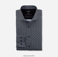 nivel cinco 24/7 body fit, camisa business, kent, negro OLYMP ropa 82622D815