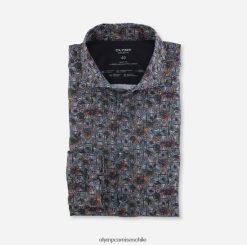 nivel cinco 24/7 body fit, camisa de negocios, kent, granate OLYMP ropa 82622D820