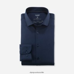 nivel cinco 24/7 body fit, camisa de negocios, kent moderno, marino OLYMP ropa 82622D489