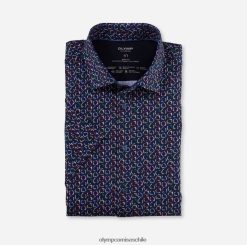 nivel cinco 24/7 body fit, camisa de negocios, kent moderno, marino OLYMP ropa 82622D708