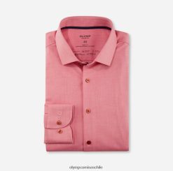 nivel cinco 24/7 body fit, camisa de negocios, kent moderno, rojo OLYMP ropa 82622D563