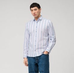 nivel cinco 24/7 body fit, camisa de negocios, kent moderno, rosa OLYMP ropa 82622D707